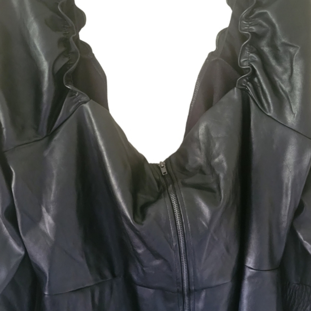 Kendall & Kylie Black Faux Leather Mini Dress - Picture 6 of 9